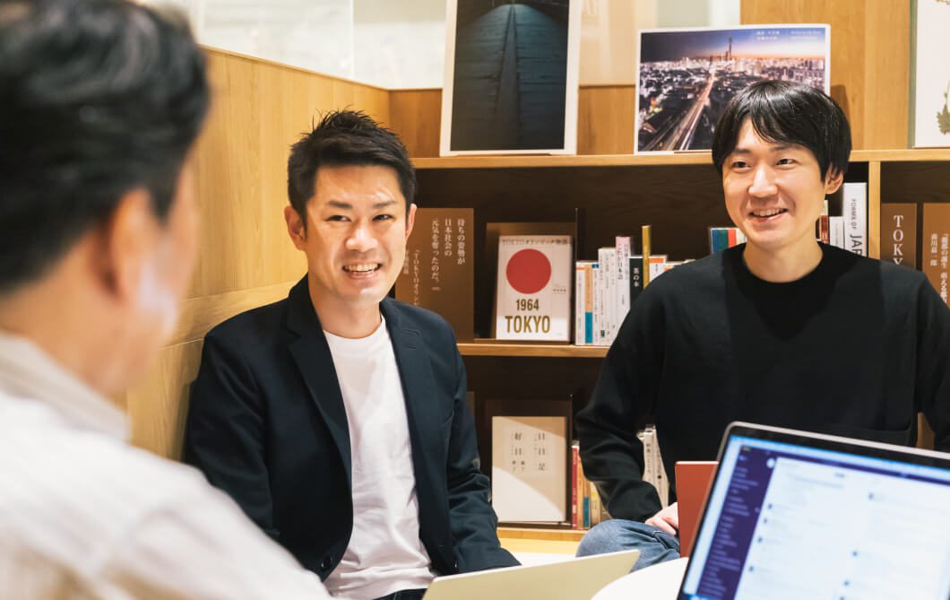 Team members in a meeting